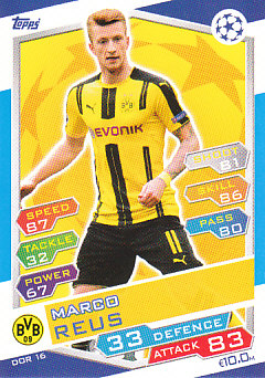 Marco Reus Borussia Dortmund 2016/17 Topps Match Attax CL #DOR16